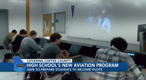 Middle Georgia State University has partnered with Coffee High School to provide junior and senior students with a pathway to Georgia's aviation industry. 